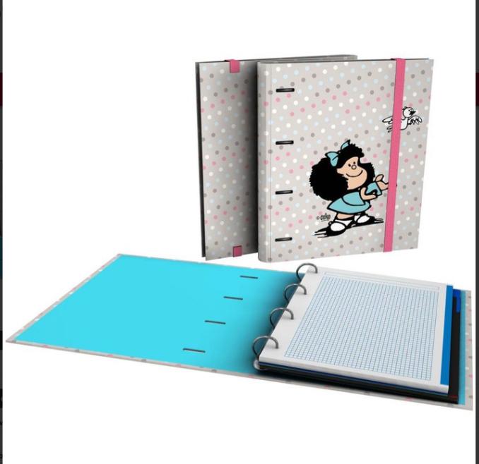 Carpebook 4 Anillas 35 mm A4 Mafalda Bird 2025