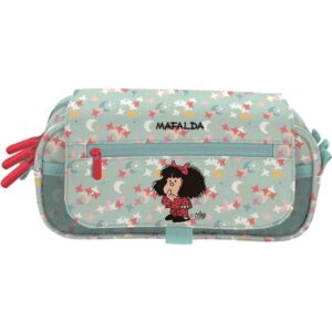 Estuche Triple con Solapa Mafalda Pijama 2025