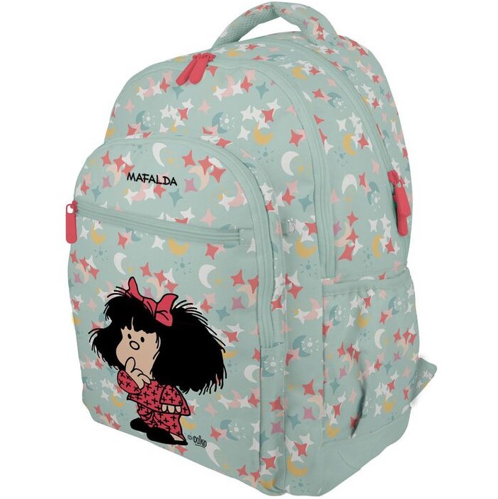 Mochila Triple Rubber Mafalda Pijama 2025