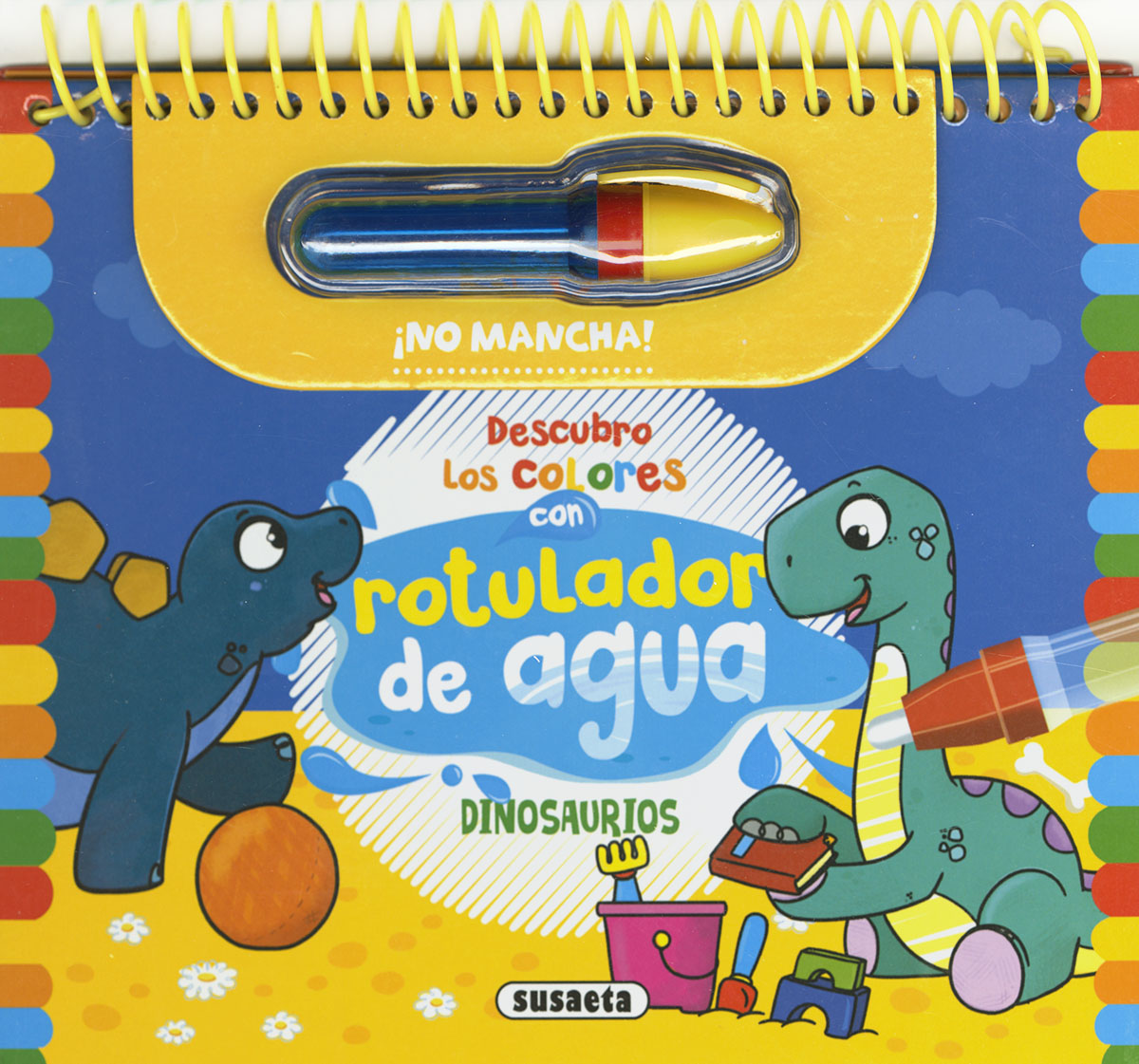Descubro los colores con rotulador de agua: Dinosaurios