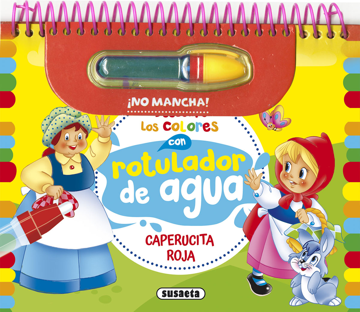Descubro los colores con rotulador de agua: Caperucita roja
