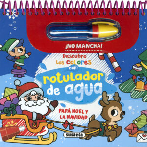 Descubro los colores con rotulador de agua: Papá Noel y la Navidad