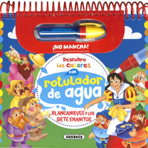 Descubro los colores con rotulador de agua: Blancanieves y los siete enanitos