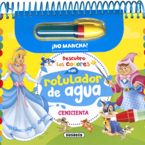 Descubro los colores con rotulador de agua: Cenicienta