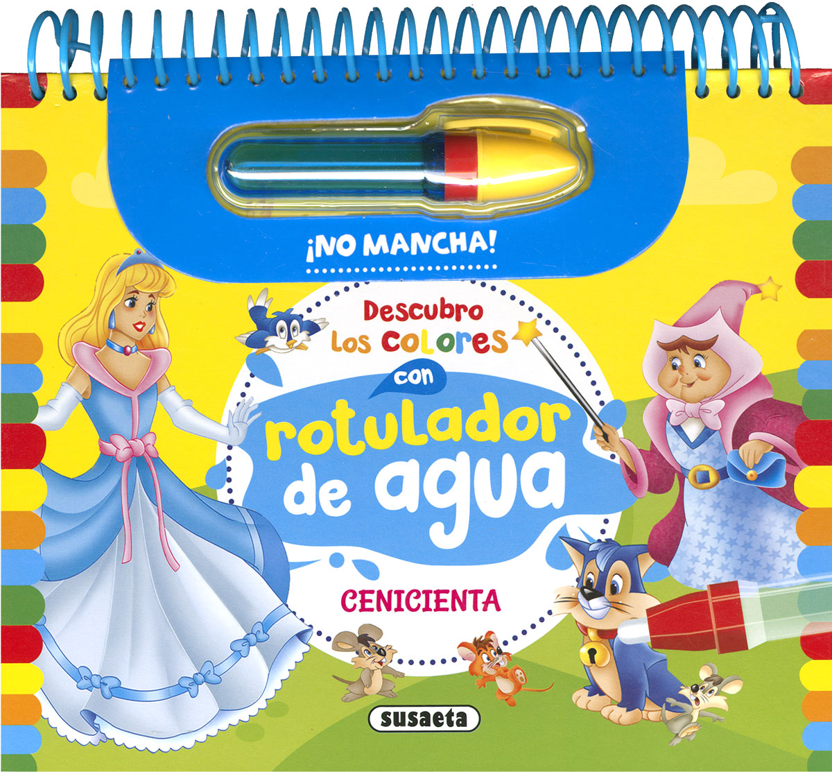 Descubro los colores con rotulador de agua: Cenicienta