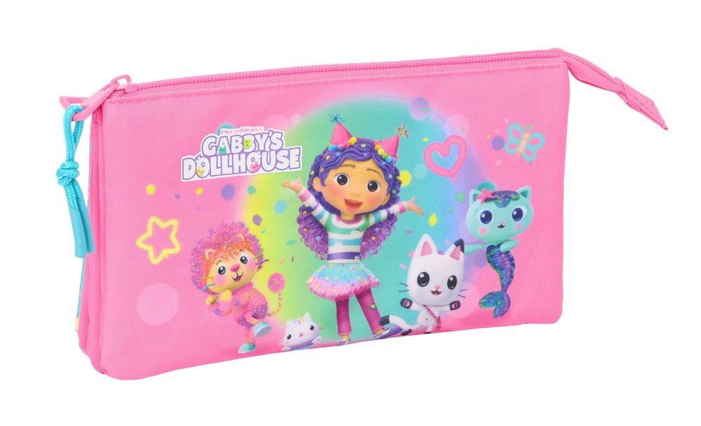 PORTATODO TRIPLE GABBY'S DOLLHOUSE CONFETTI