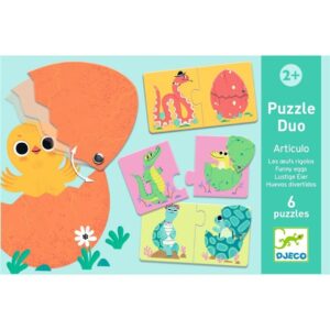Puzle educativo huevos divertidos