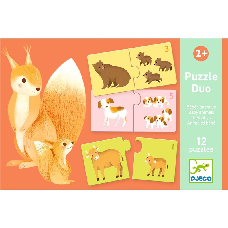 puzle educativo dúo números
