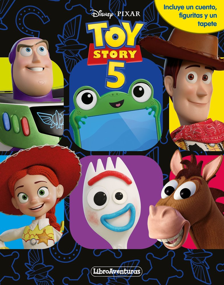 TOY STORY 5 LIBROAVENTURAS Incluye un cuento, figuritas y un tapete